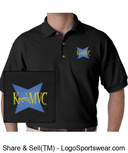KeenMVC Logo Men's Polo (Black) Design Zoom